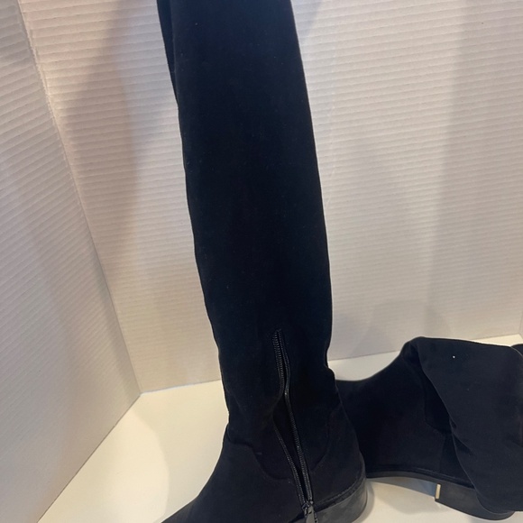 Zara Faux Suede Micro Fabric Knee High Boots - Picture 7 of 9